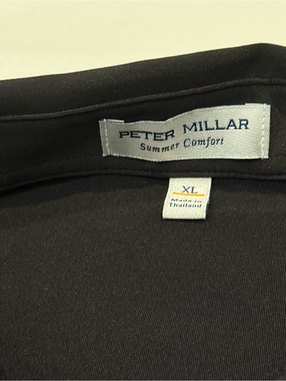 Peter Millar Nebraska Cornhuskers Golf Polo Shirt Mens XL Black Football Crown - Picture 2 of 7